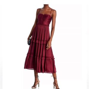 AQUA Ruched Top Midi Dress - 100% Exclusive xs